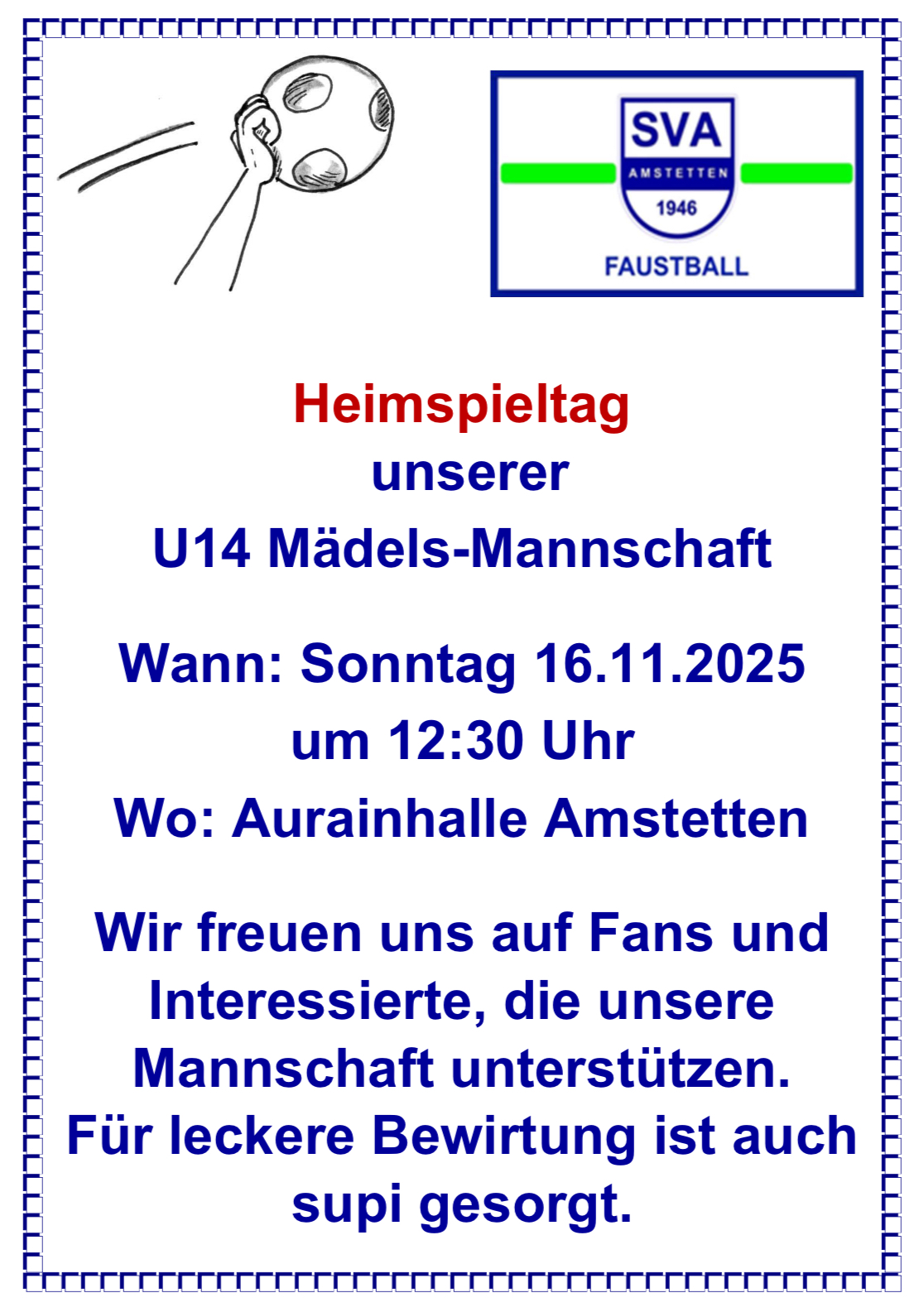 SV Amstetten Berichte Faustball